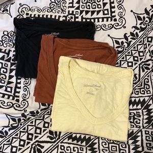 3-pack Universal Thread Solid V-Neck Short Sleeve Tee